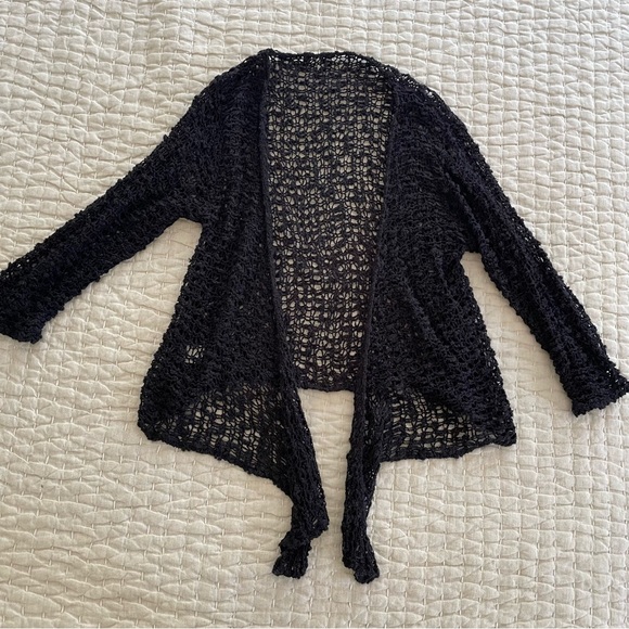 Sivana Handwoven Riva crop Knit top cardigan - Picture 2 of 5